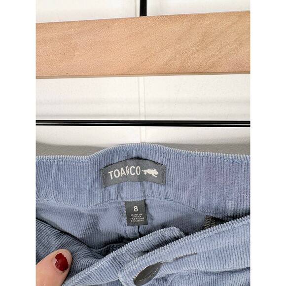 Toad&Co Cruiser Corduroy Skinny Pants Size 8 Blue - Picture 9 of 9